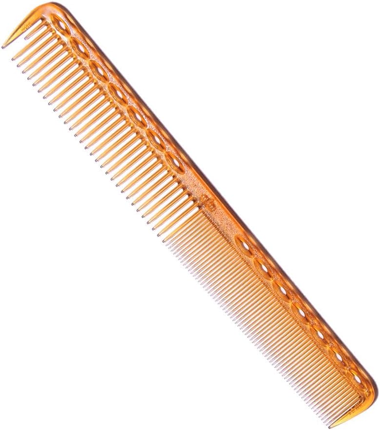 Y.S.PARK YS Park Comb 339 Professional Fine Cutting Hair Comb - Camel Yellow - Image 1